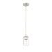 Thayer Brushed Nickel 1 Light Mini-Pendant Z-Lite 742MP-BN | theLightShop