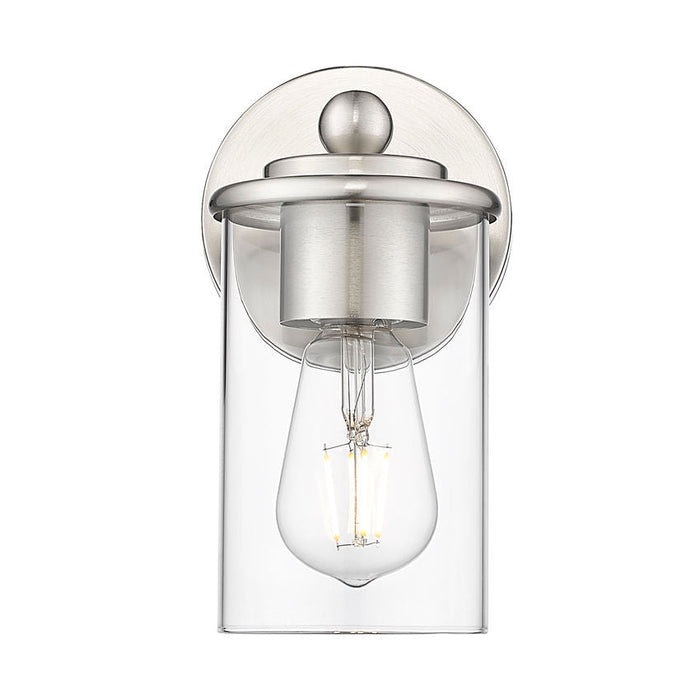 Thayer Brushed Nickel 1 Light Wall Sconce Z-Lite 742-1S-BN | theLightShop
