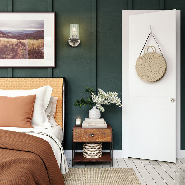 Thayer Brushed Nickel 1 Light Wall Sconce Z-Lite 742-1S-BN | theLightShop