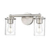 Thayer Brushed Nickel 2 Light Vanity Light Z-Lite 742-2V-BN | theLightShop