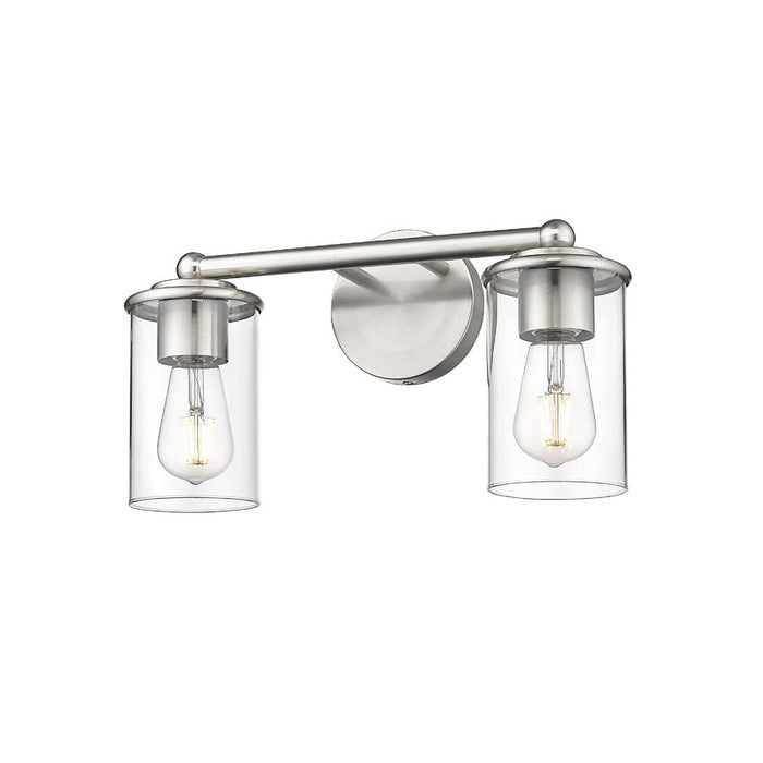 Thayer Brushed Nickel 2 Light Vanity Light Z-Lite 742-2V-BN | theLightShop