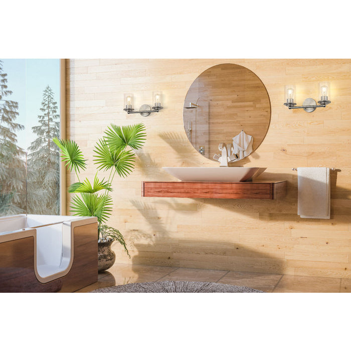 Thayer Brushed Nickel 2 Light Vanity Light Z-Lite 742-2V-BN | theLightShop