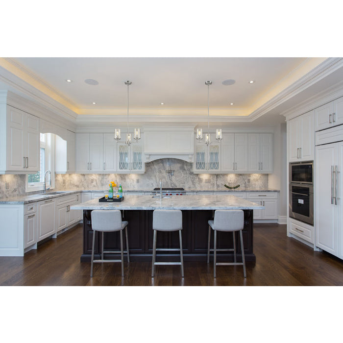 Thayer Brushed Nickel 3 Light Chandelier Z-Lite 742-3BN | theLightShop