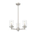Thayer Brushed Nickel 3 Light Chandelier Z-Lite 742-3BN | theLightShop