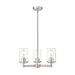 Thayer Brushed Nickel 3 Light Chandelier Z-Lite 742-3BN | theLightShop
