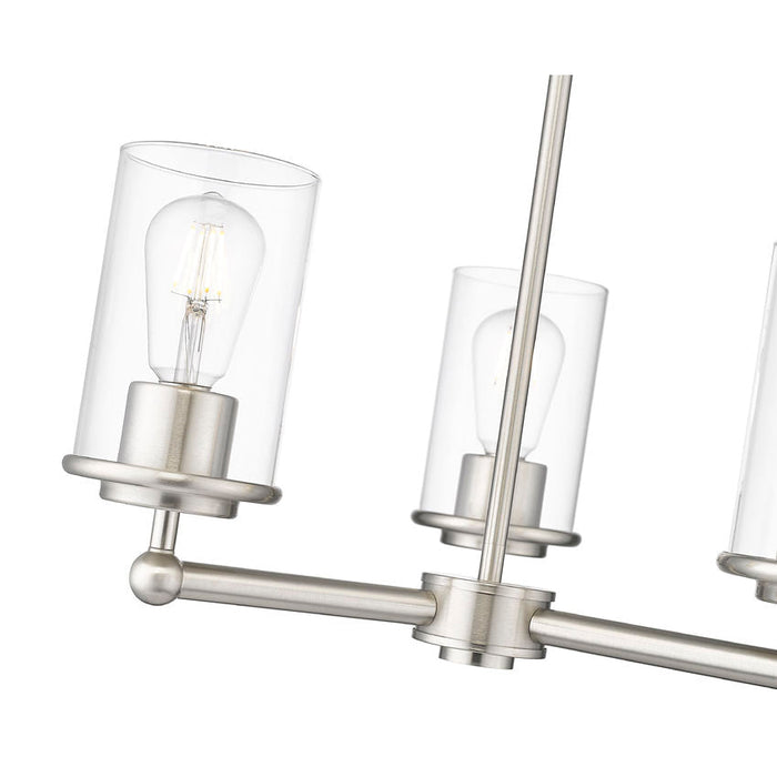 Thayer Brushed Nickel 3 Light Chandelier Z-Lite 742-3BN | theLightShop