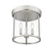 Thayer Brushed Nickel 3 Light Flushmount Z-Lite 742F13-BN | theLightShop