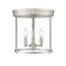 Thayer Brushed Nickel 3 Light Flushmount Z-Lite 742F13-BN | theLightShop