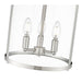 Thayer Brushed Nickel 3 Light Flushmount Z-Lite 742F13-BN | theLightShop