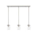 Thayer Brushed Nickel 3 Light Linear Pendant Z-Lite 742MP-3BN | theLightShop