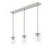 Thayer Brushed Nickel 3 Light Linear Pendant Z-Lite 742MP-3BN | theLightShop
