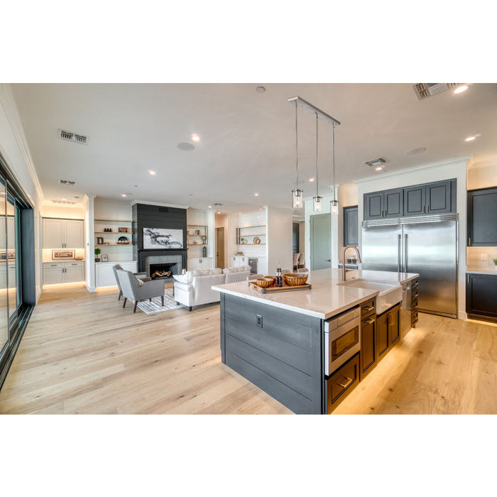 Thayer Brushed Nickel 3 Light Linear Pendant Z-Lite 742MP-3BN | theLightShop