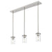 Thayer Brushed Nickel 3 Light Linear Pendant Z-Lite 742MP-3BN | theLightShop
