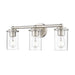 Thayer Brushed Nickel 3 Light Vanity Light Z-Lite 742-3V-BN | theLightShop