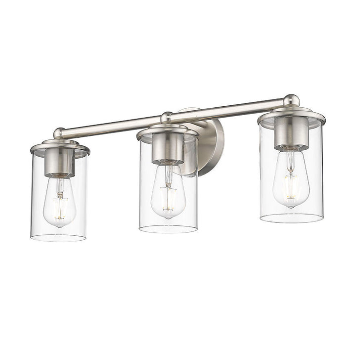 Thayer Brushed Nickel 3 Light Vanity Light Z-Lite 742-3V-BN | theLightShop