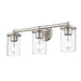 Thayer Brushed Nickel 3 Light Vanity Light Z-Lite 742-3V-BN | theLightShop