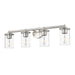 Thayer Brushed Nickel 4 Light Vanity Light Z-Lite 742-4V-BN | theLightShop