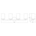 Thayer Brushed Nickel 4 Light Vanity Light Z-Lite 742-4V-BN | theLightShop