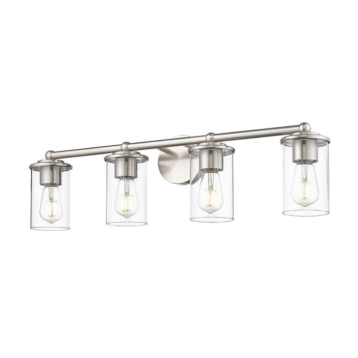 Thayer Brushed Nickel 4 Light Vanity Light Z-Lite 742-4V-BN | theLightShop