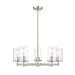 Thayer Brushed Nickel 5 Light Chandelier Z-Lite 742-5BN | theLightShop