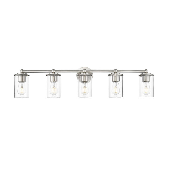 Thayer Brushed Nickel 5 Light Vanity Light Z-Lite 742-5V-BN | theLightShop