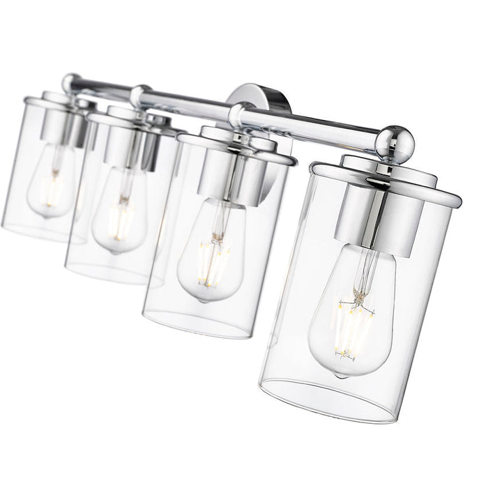 Thayer Chrome 4 Light Vanity Light Z-Lite 742-4V-CH | theLightShop
