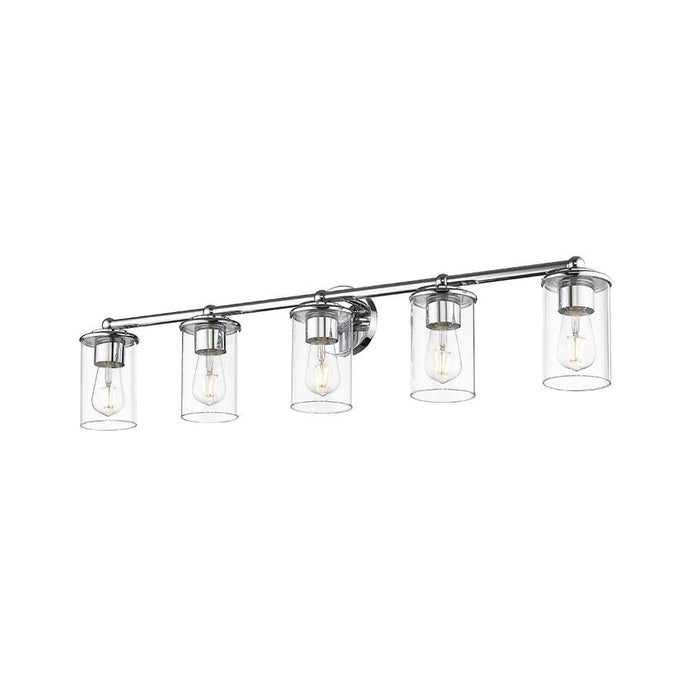Thayer Chrome 5 Light Vanity Light Z-Lite 742-5V-CH | theLightShop