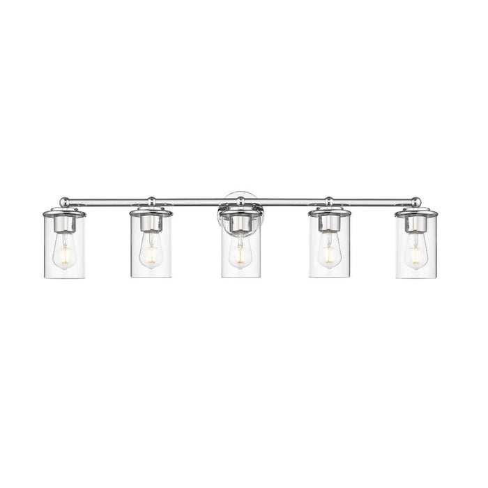 Thayer Chrome 5 Light Vanity Light Z-Lite 742-5V-CH | theLightShop