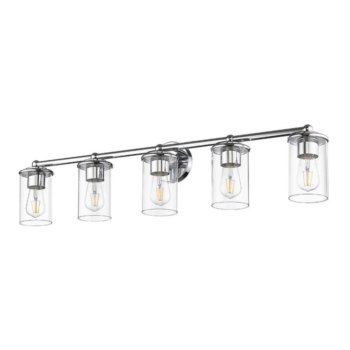Thayer Chrome 5 Light Vanity Light Z-Lite 742-5V-CH | theLightShop