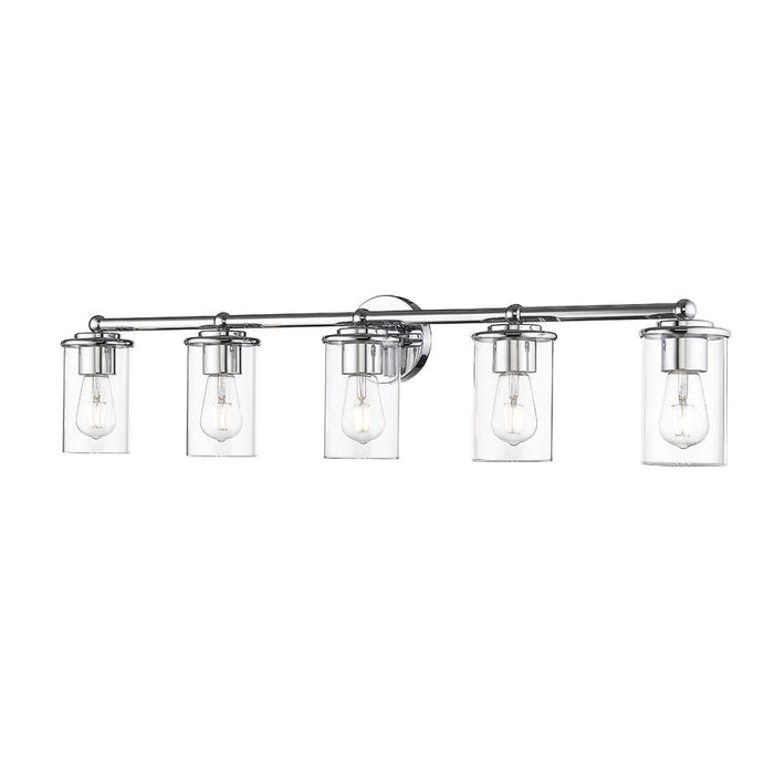 Thayer Chrome 5 Light Vanity Light Z-Lite 742-5V-CH | theLightShop