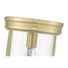 Thayer Luxe Gold 1 Light Flushmount Z-Lite 742F9-LG | theLightShop