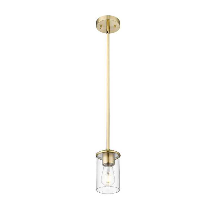 Thayer Luxe Gold 1 Light Mini-Pendant Z-Lite 742MP-LG | theLightShop