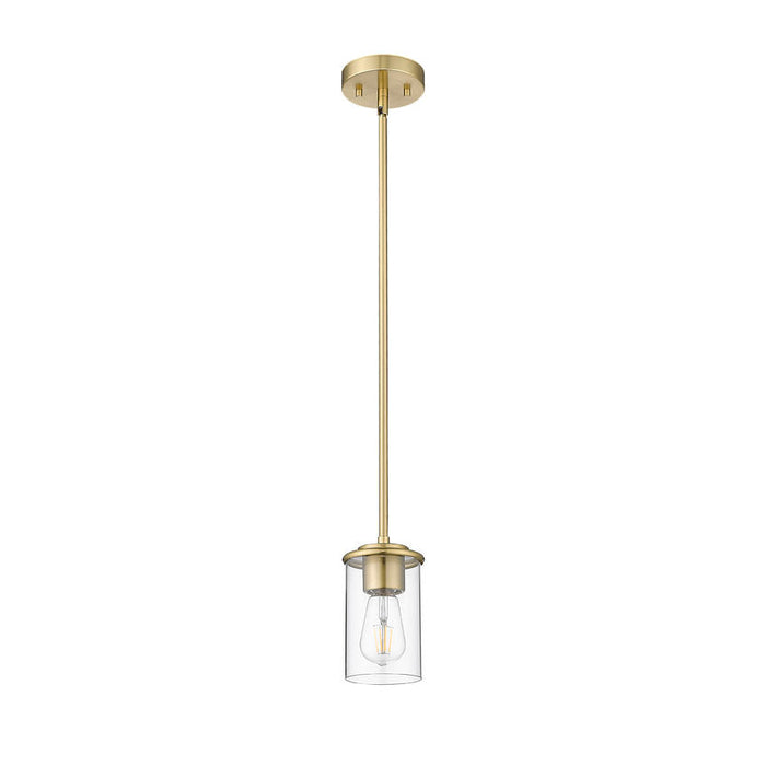 Thayer Luxe Gold 1 Light Mini-Pendant Z-Lite 742MP-LG | theLightShop