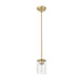 Thayer Luxe Gold 1 Light Mini-Pendant Z-Lite 742MP-LG | theLightShop