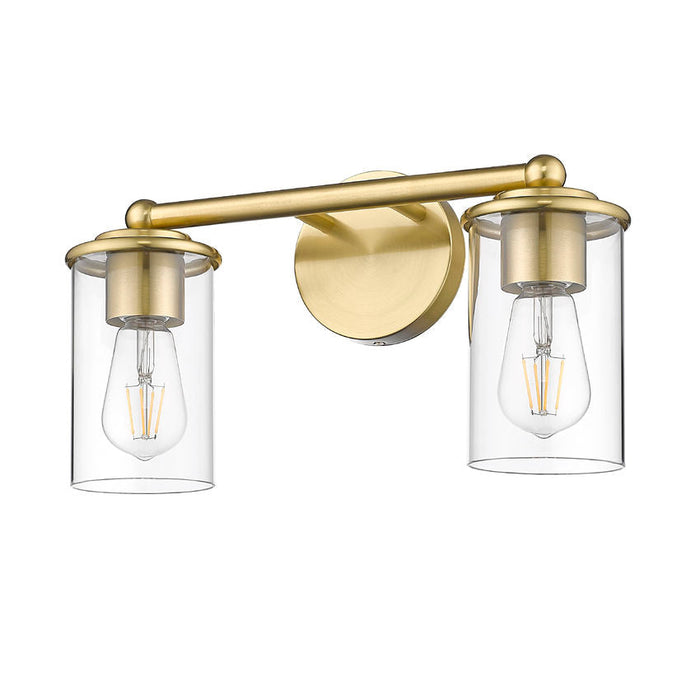 Thayer Luxe Gold 2 Light Vanity Light Z-Lite 742-2V-LG | theLightShop