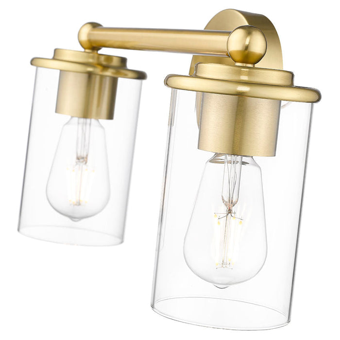 Thayer Luxe Gold 2 Light Vanity Light Z-Lite 742-2V-LG | theLightShop
