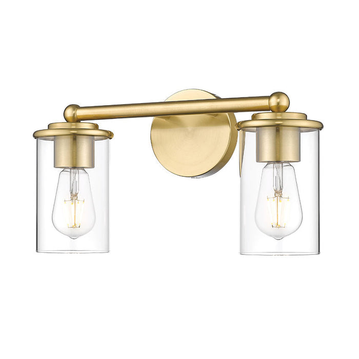 Thayer Luxe Gold 2 Light Vanity Light Z-Lite 742-2V-LG | theLightShop