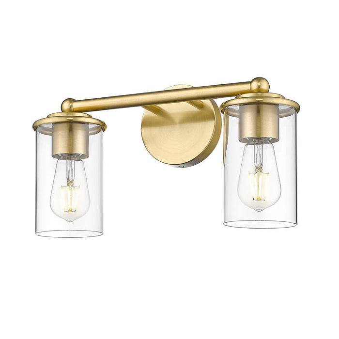 Thayer Luxe Gold 2 Light Vanity Light Z-Lite 742-2V-LG | theLightShop