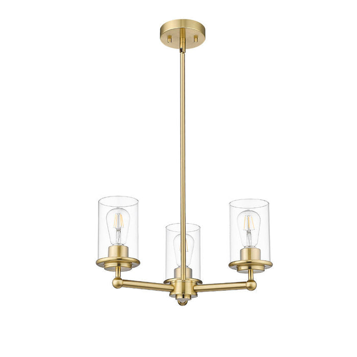 Thayer Luxe Gold 3 Light Chandelier Z-Lite 742-3LG | theLightShop
