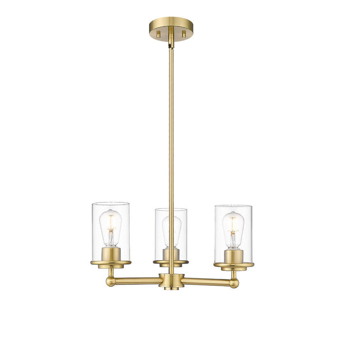 Thayer Luxe Gold 3 Light Chandelier Z-Lite 742-3LG | theLightShop
