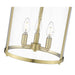 Thayer Luxe Gold 3 Light Flushmount Z-Lite 742F13-LG | theLightShop