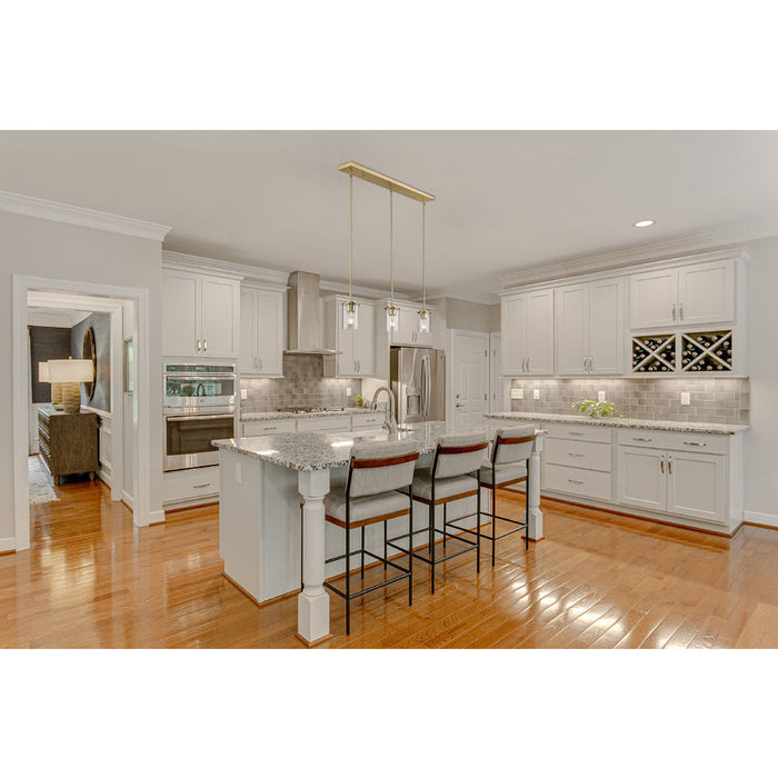 Thayer Luxe Gold 3 Light Linear Pendant Z-Lite 742MP-3LG | theLightShop