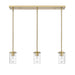 Thayer Luxe Gold 3 Light Linear Pendant Z-Lite 742MP-3LG | theLightShop