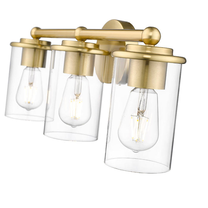 Thayer Luxe Gold 3 Light Vanity Light Z-Lite 742-3V-LG | theLightShop