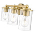 Thayer Luxe Gold 3 Light Vanity Light Z-Lite 742-3V-LG | theLightShop
