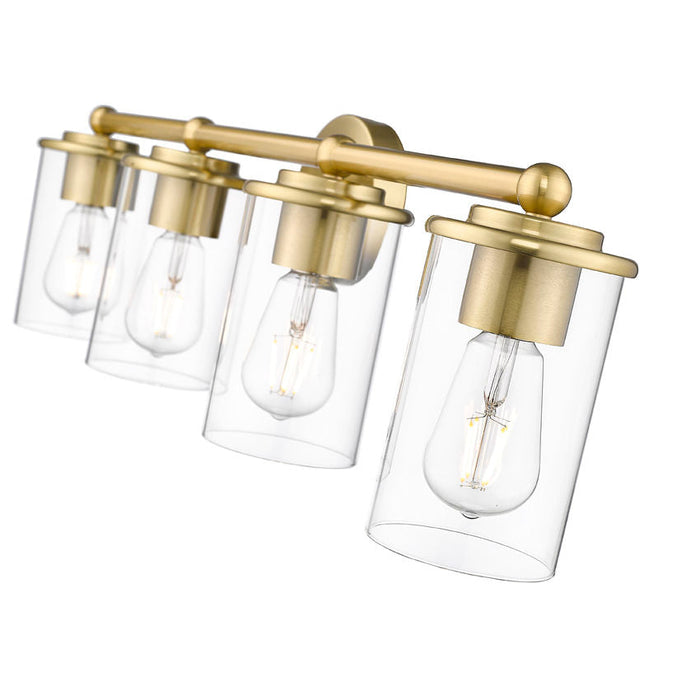 Thayer Luxe Gold 4 Light Vanity Light Z-Lite 742-4V-LG | theLightShop