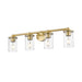 Thayer Luxe Gold 4 Light Vanity Light Z-Lite 742-4V-LG | theLightShop