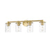 Thayer Luxe Gold 4 Light Vanity Light Z-Lite 742-4V-LG | theLightShop