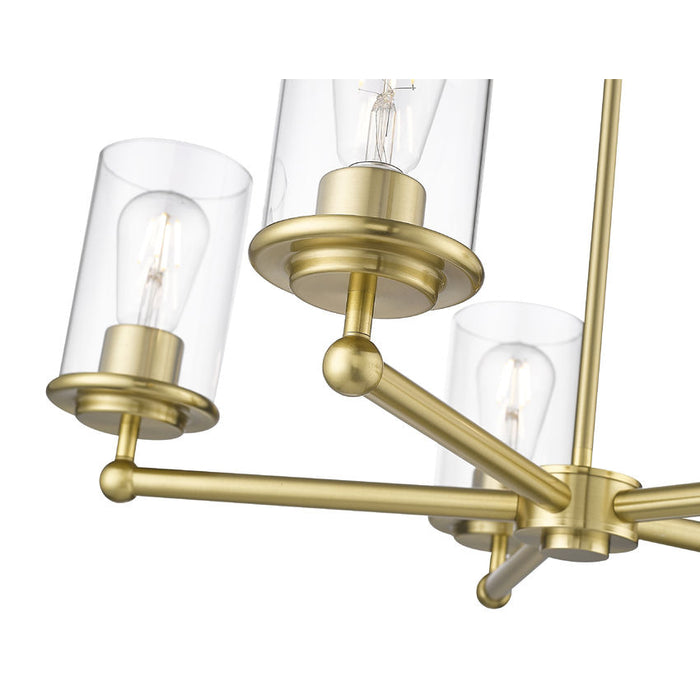 Thayer Luxe Gold 5 Light Chandelier Z-Lite 742-5LG | theLightShop