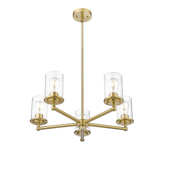 Thayer Luxe Gold 5 Light Chandelier Z-Lite 742-5LG | theLightShop